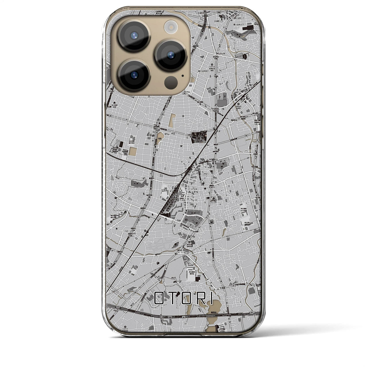 【鳳(大阪府)】地図柄iPhoneケース(クリアタイプ)