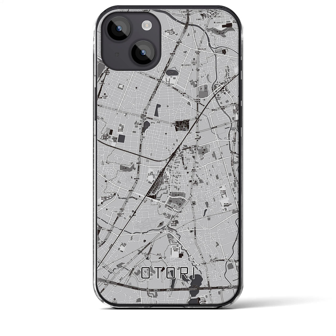 【鳳(大阪府)】地図柄iPhoneケース(クリアタイプ)