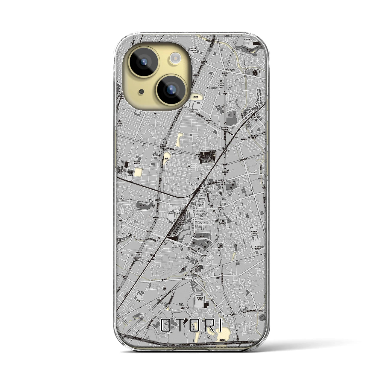 【鳳(大阪府)】地図柄iPhoneケース(クリアタイプ)