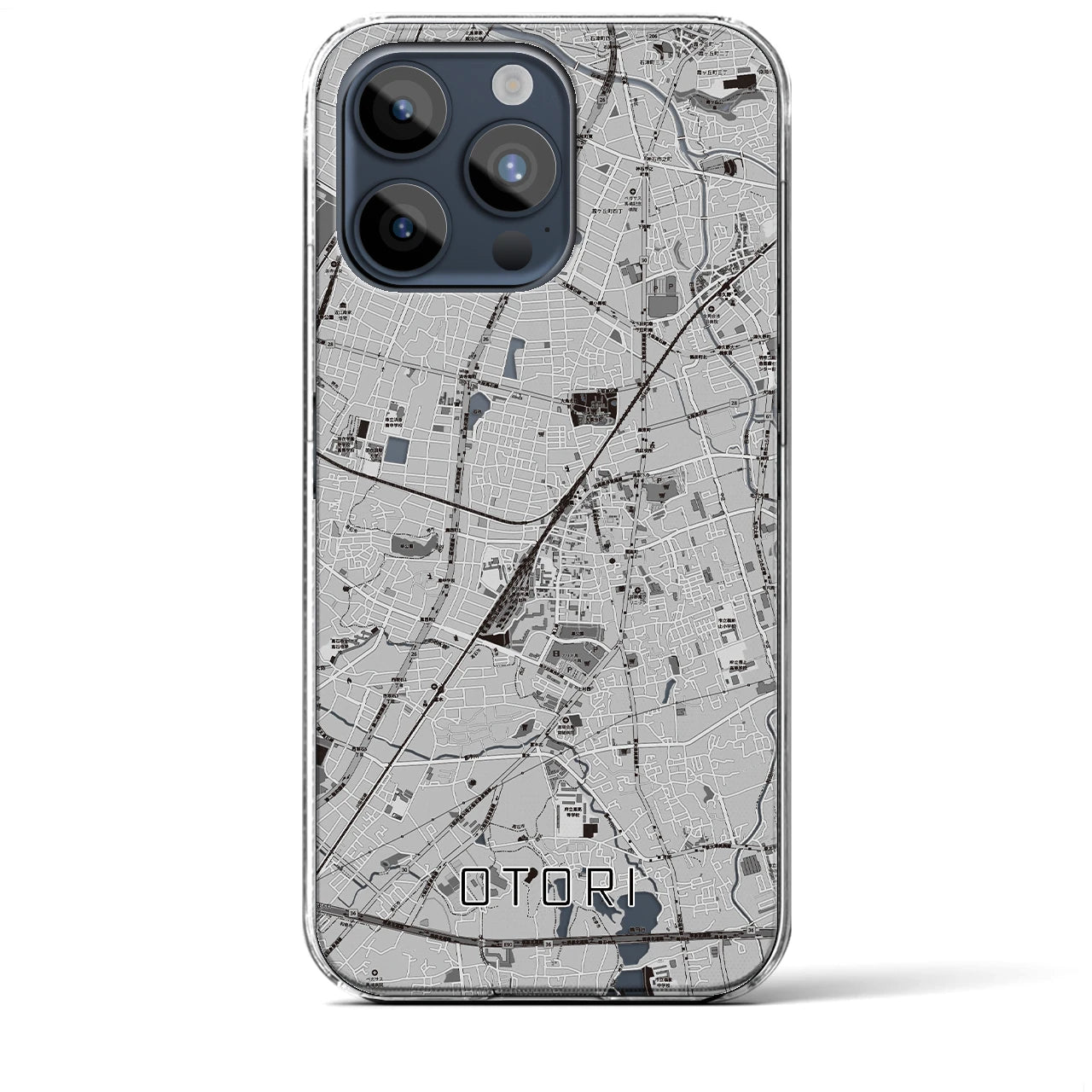 【鳳(大阪府)】地図柄iPhoneケース(クリアタイプ)