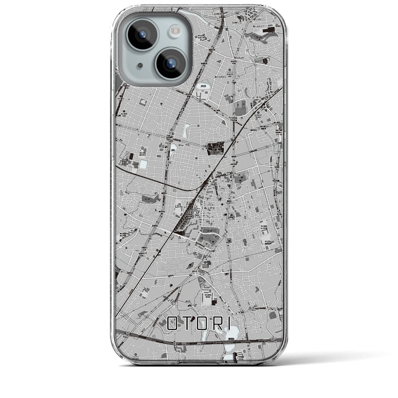 【鳳(大阪府)】地図柄iPhoneケース(クリアタイプ)