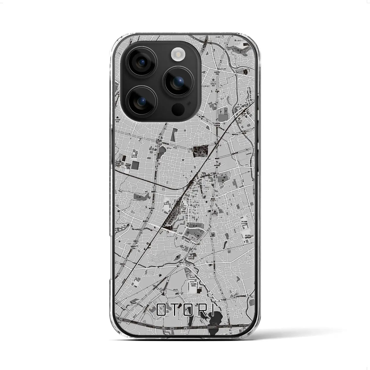 【鳳(大阪府)】地図柄iPhoneケース(クリアタイプ)