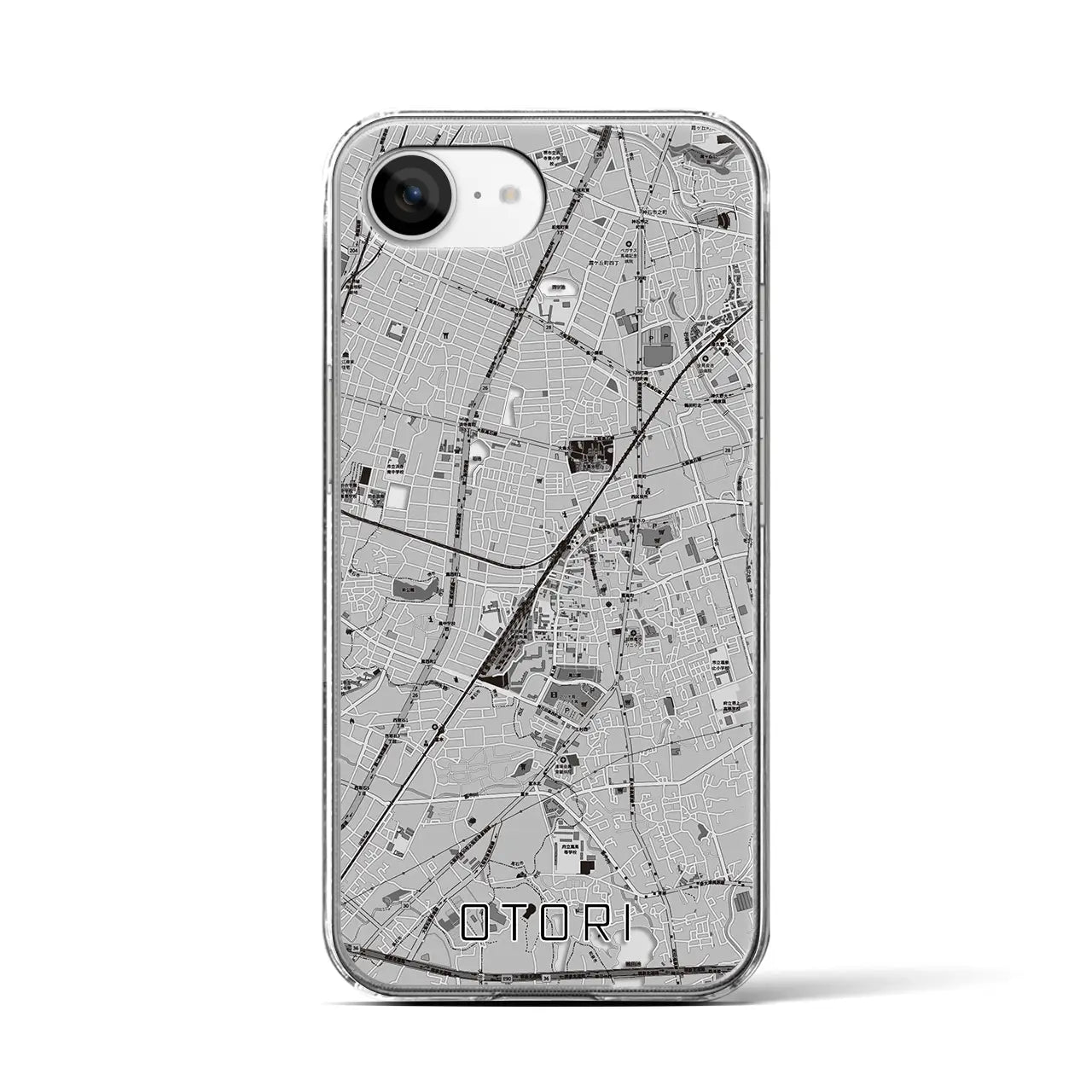 【鳳(大阪府)】地図柄iPhoneケース(クリアタイプ)