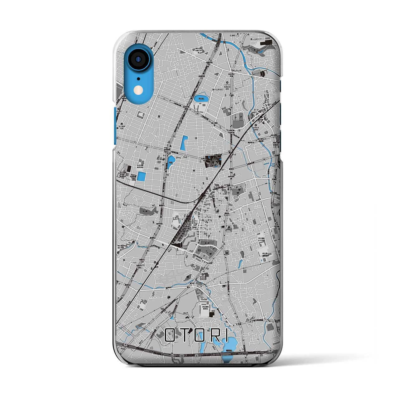 【鳳(大阪府)】地図柄iPhoneケース(クリアタイプ)