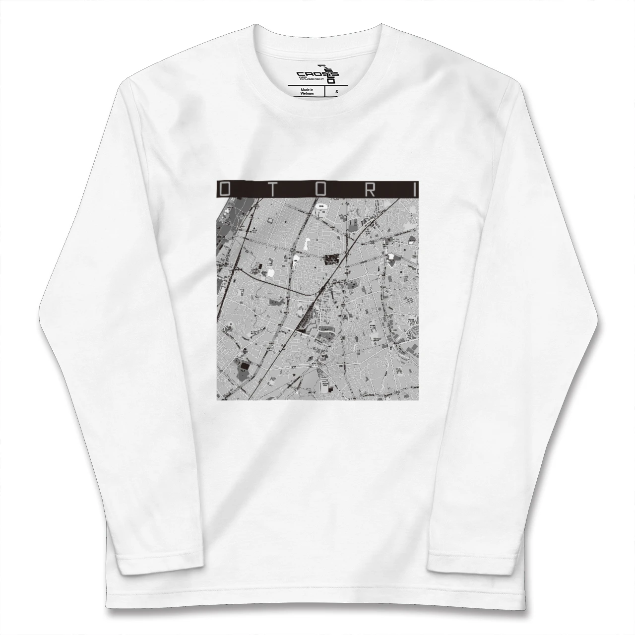 【鳳(大阪府)】地図柄ロングスリーブTシャツ