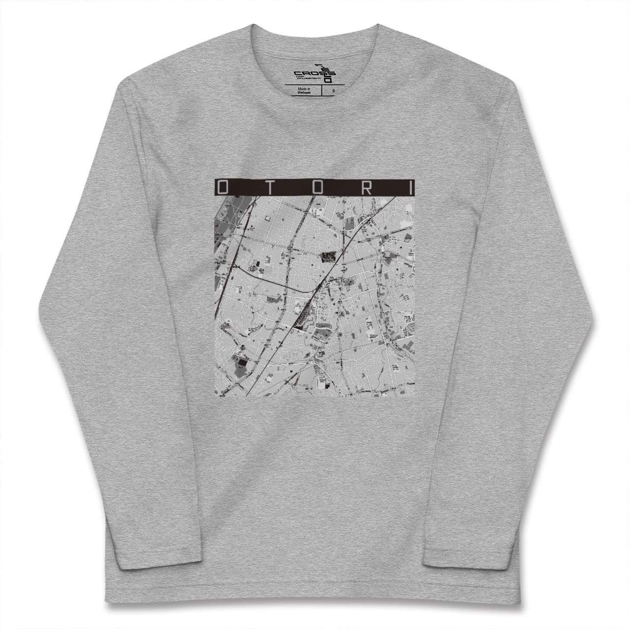 【鳳(大阪府)】地図柄ロングスリーブTシャツ