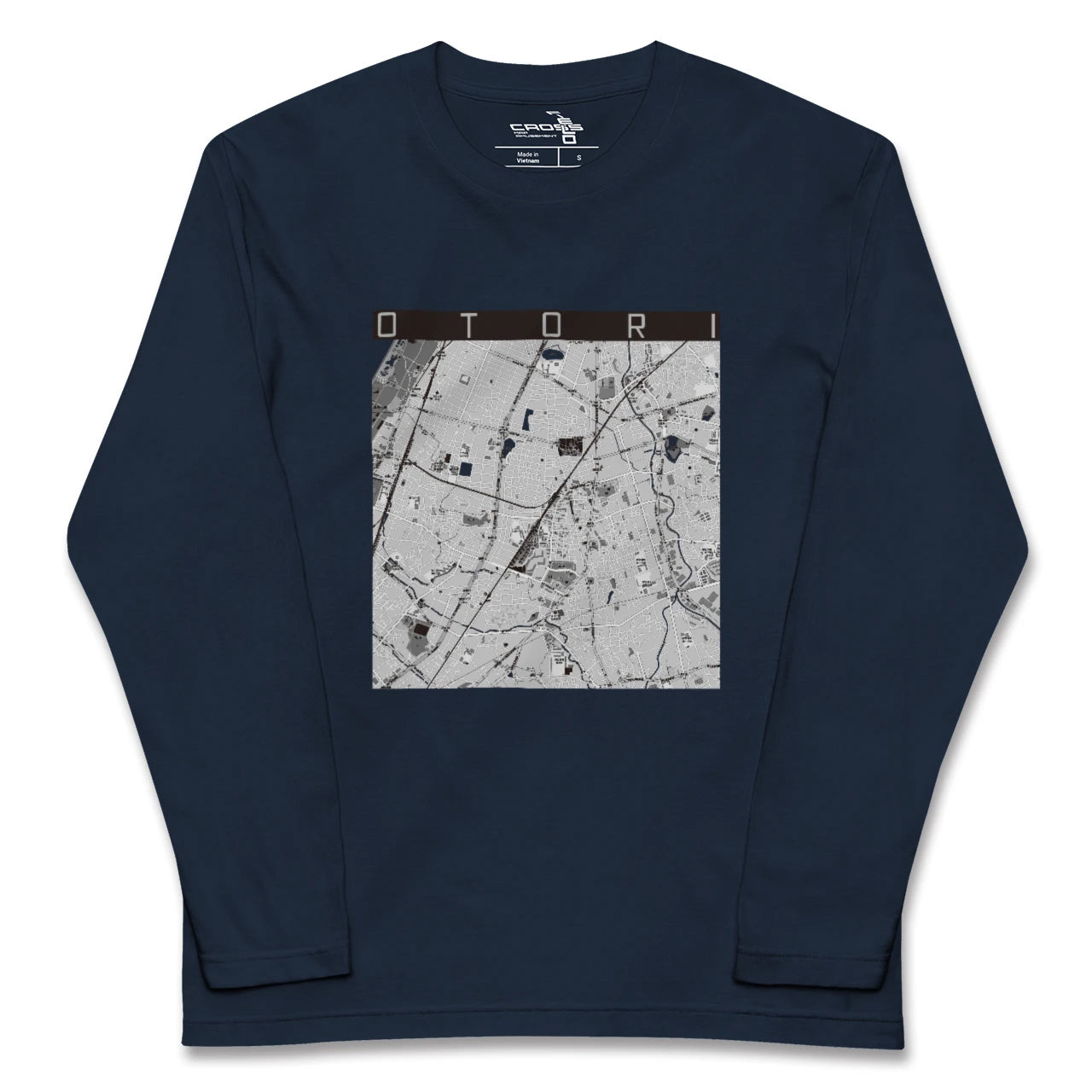 【鳳(大阪府)】地図柄ロングスリーブTシャツ