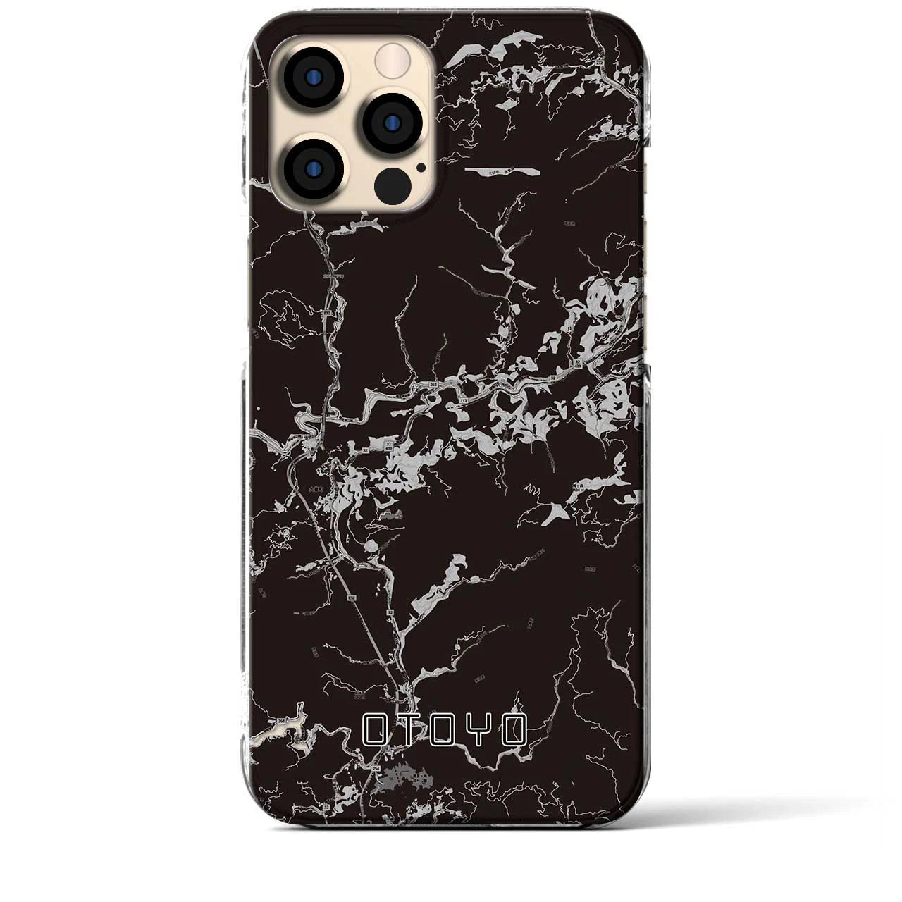 【大豊(高知県)】地図柄iPhoneケース(クリアタイプ)