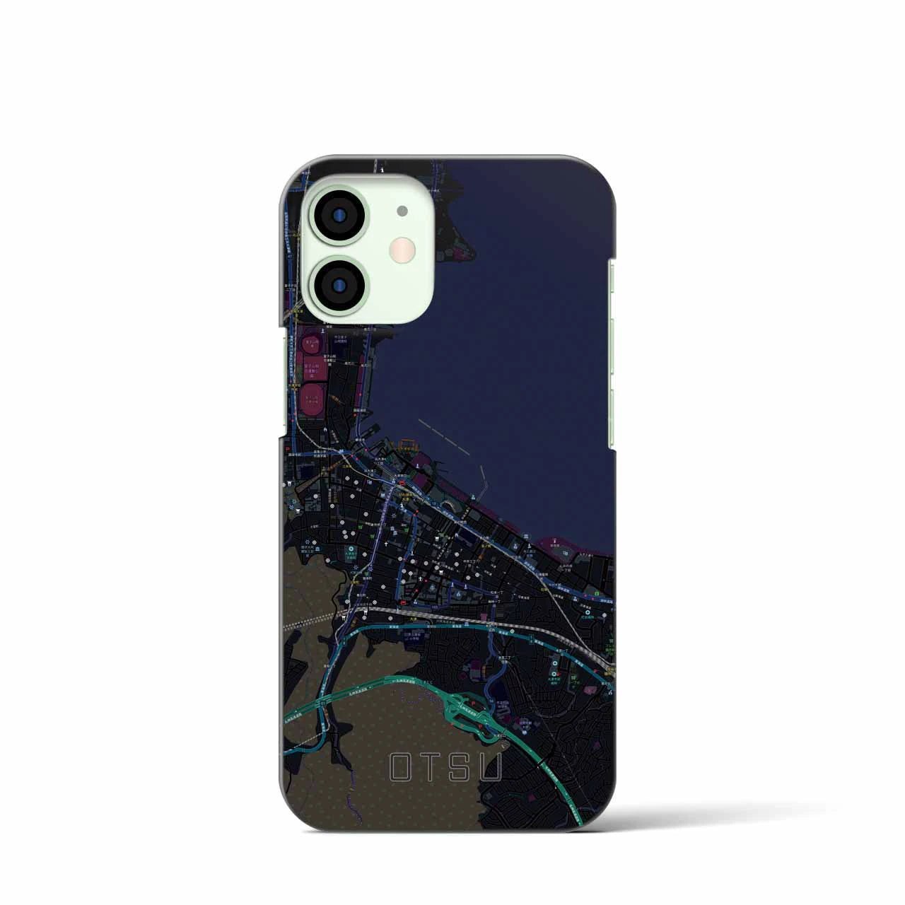 【大津(滋賀県)】地図柄iPhoneケース(バックカバータイプ)