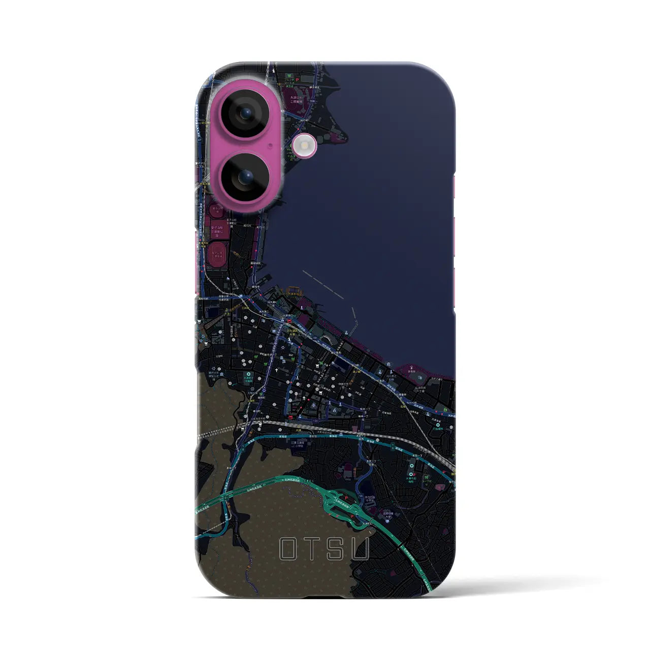 【大津(滋賀県)】地図柄iPhoneケース(バックカバータイプ)