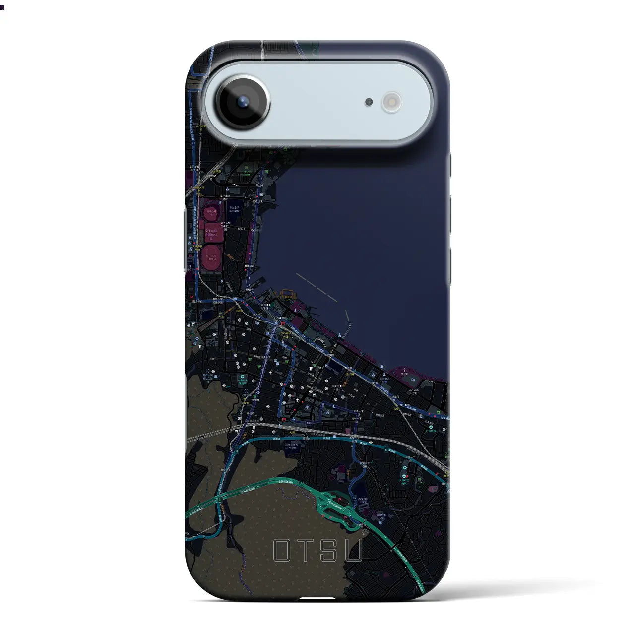 【大津(滋賀県)】地図柄iPhoneケース(バックカバータイプ)