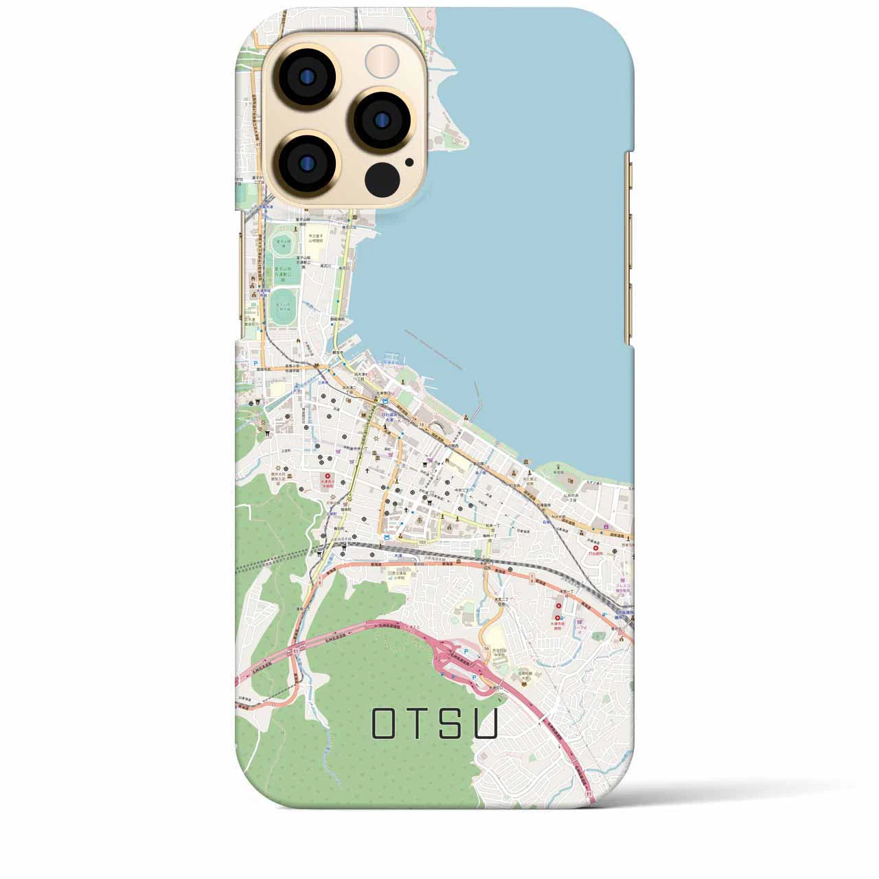 【大津(滋賀県)】地図柄iPhoneケース(バックカバータイプ)
