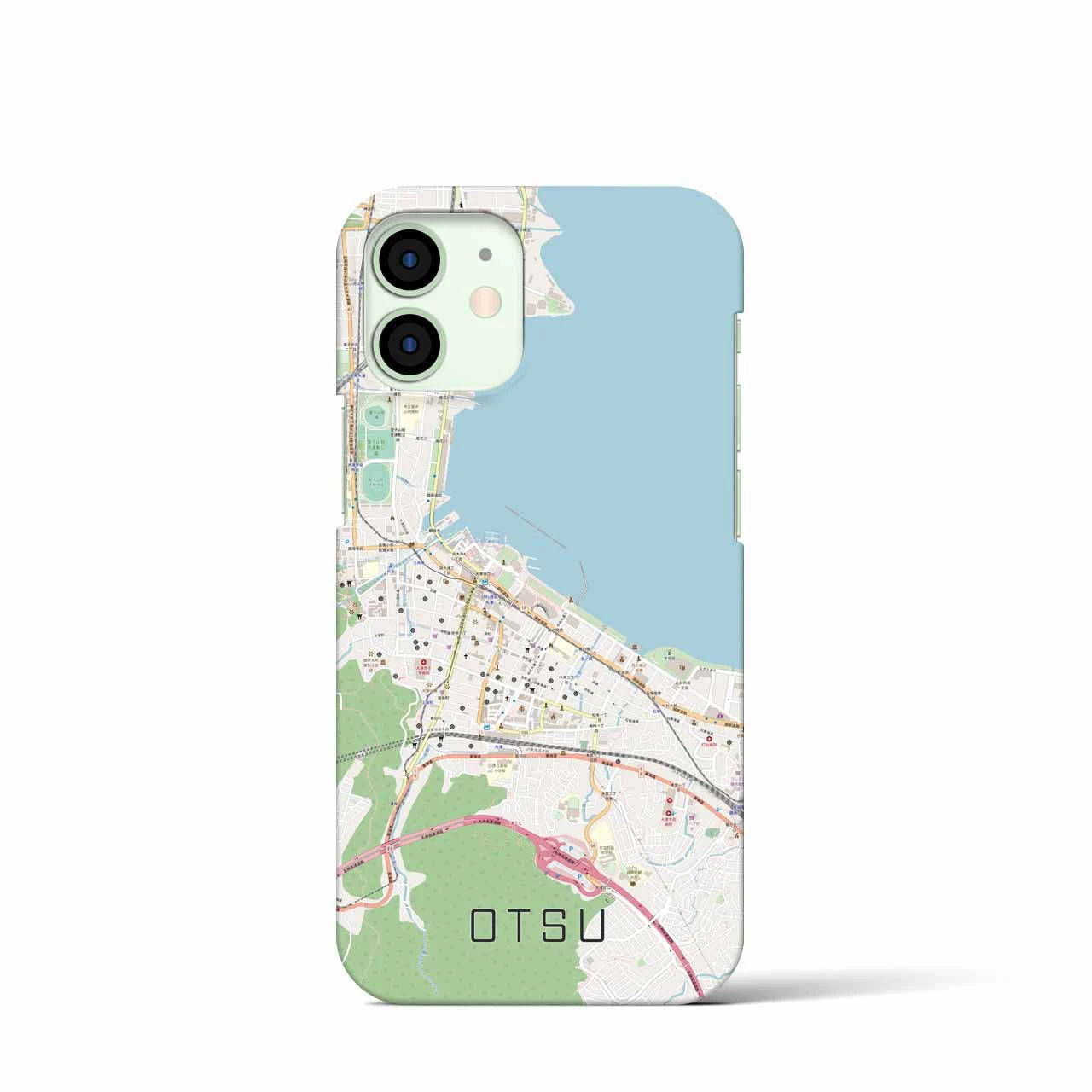 【大津(滋賀県)】地図柄iPhoneケース(バックカバータイプ)