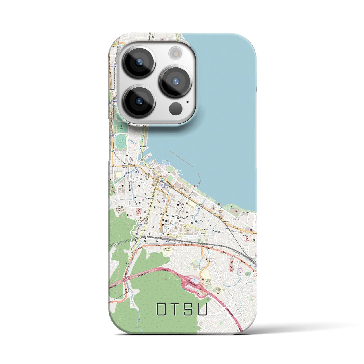 【大津(滋賀県)】地図柄iPhoneケース(バックカバータイプ)