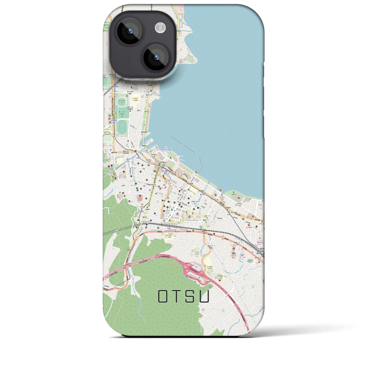 【大津(滋賀県)】地図柄iPhoneケース(バックカバータイプ)