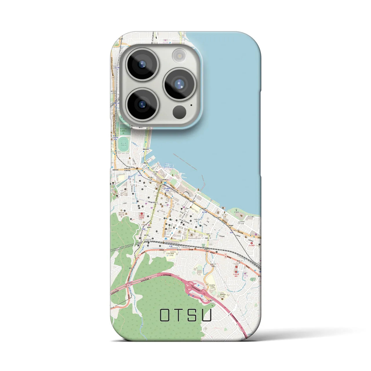 【大津(滋賀県)】地図柄iPhoneケース(バックカバータイプ)