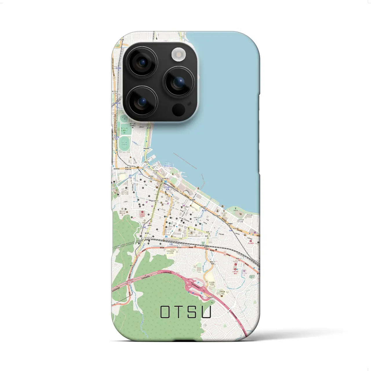 【大津(滋賀県)】地図柄iPhoneケース(バックカバータイプ)