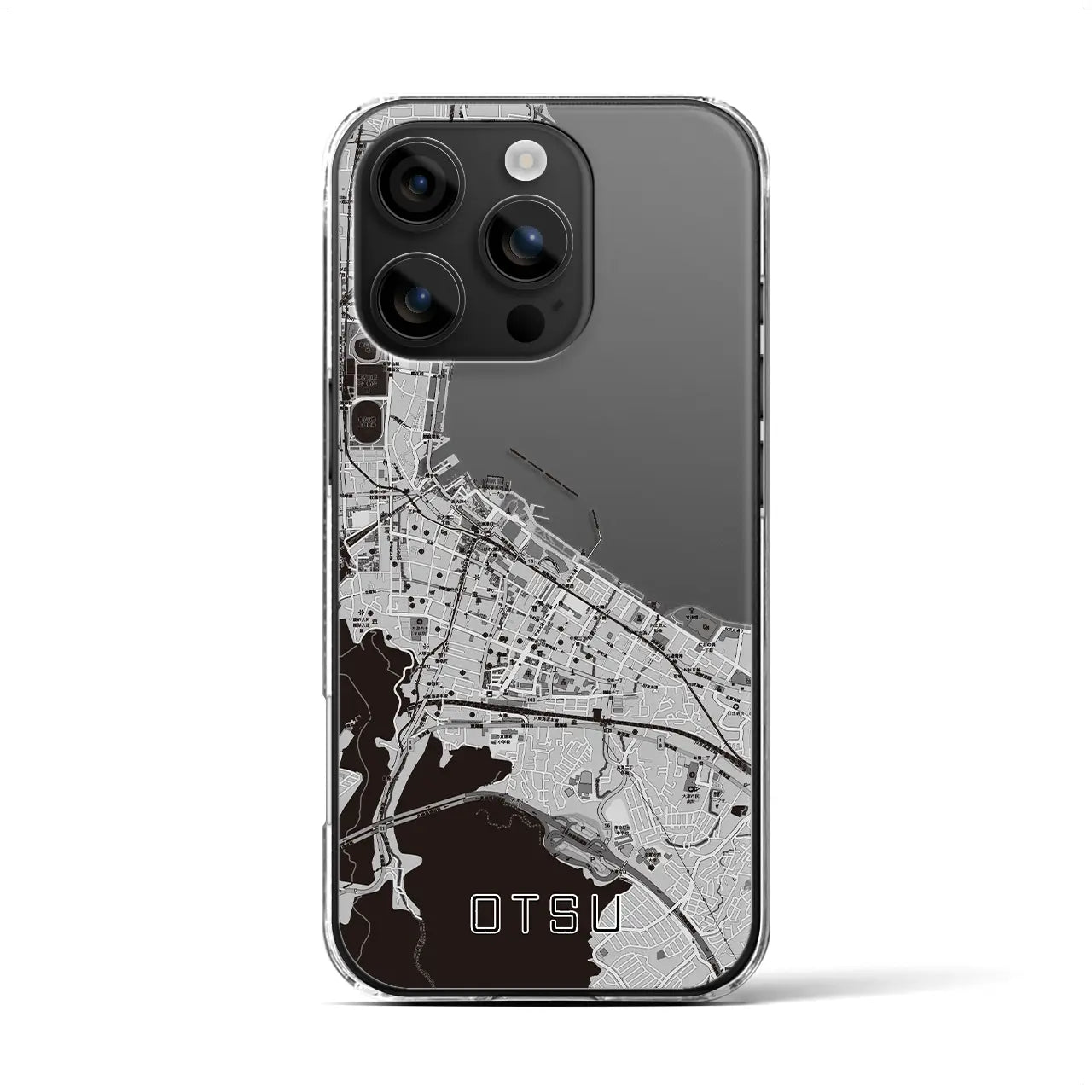 【大津(滋賀県)】地図柄iPhoneケース(クリアタイプ)