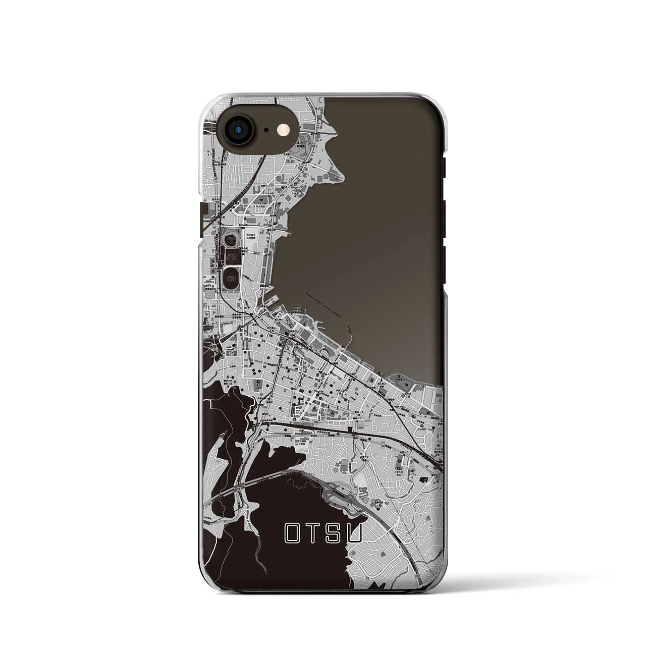 【大津(滋賀県)】地図柄iPhoneケース(クリアタイプ)