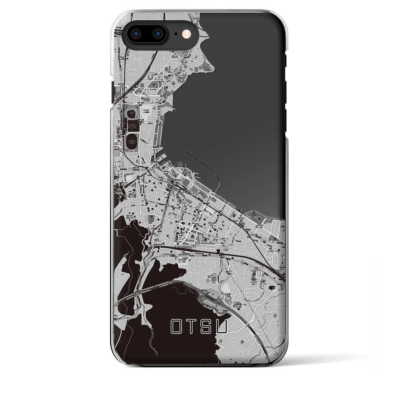 【大津(滋賀県)】地図柄iPhoneケース(クリアタイプ)