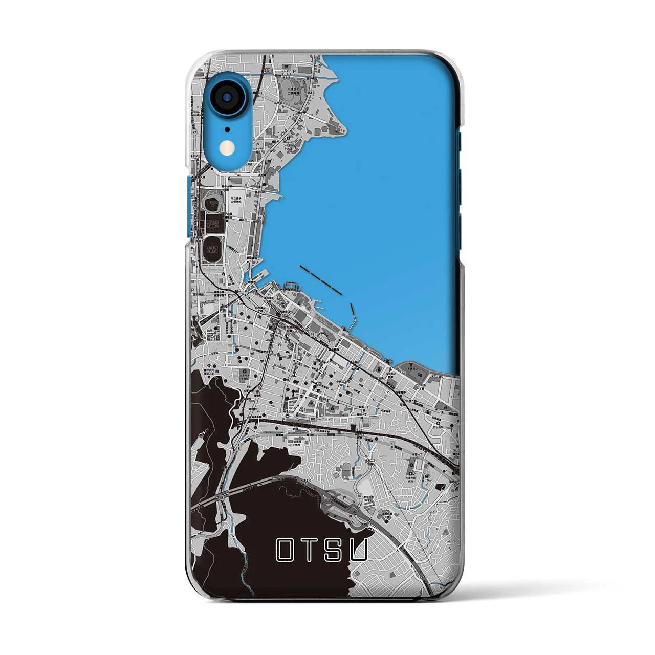 【大津(滋賀県)】地図柄iPhoneケース(クリアタイプ)