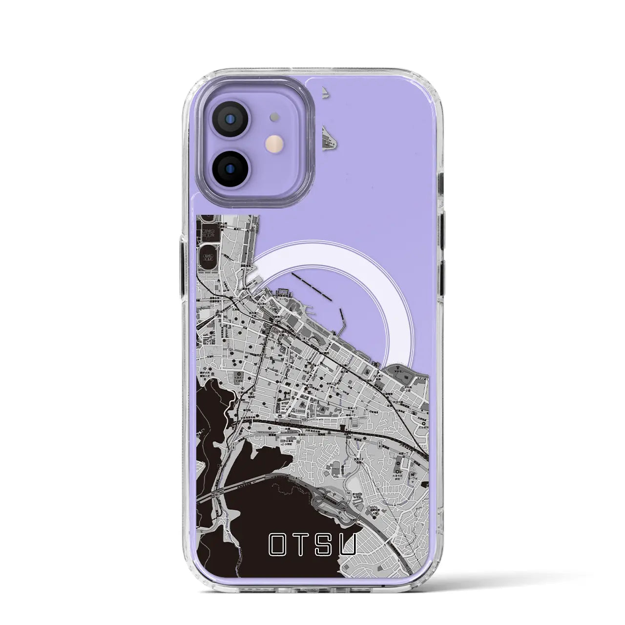 【大津(滋賀県)】地図柄iPhoneケース(MagSafeタイプ)