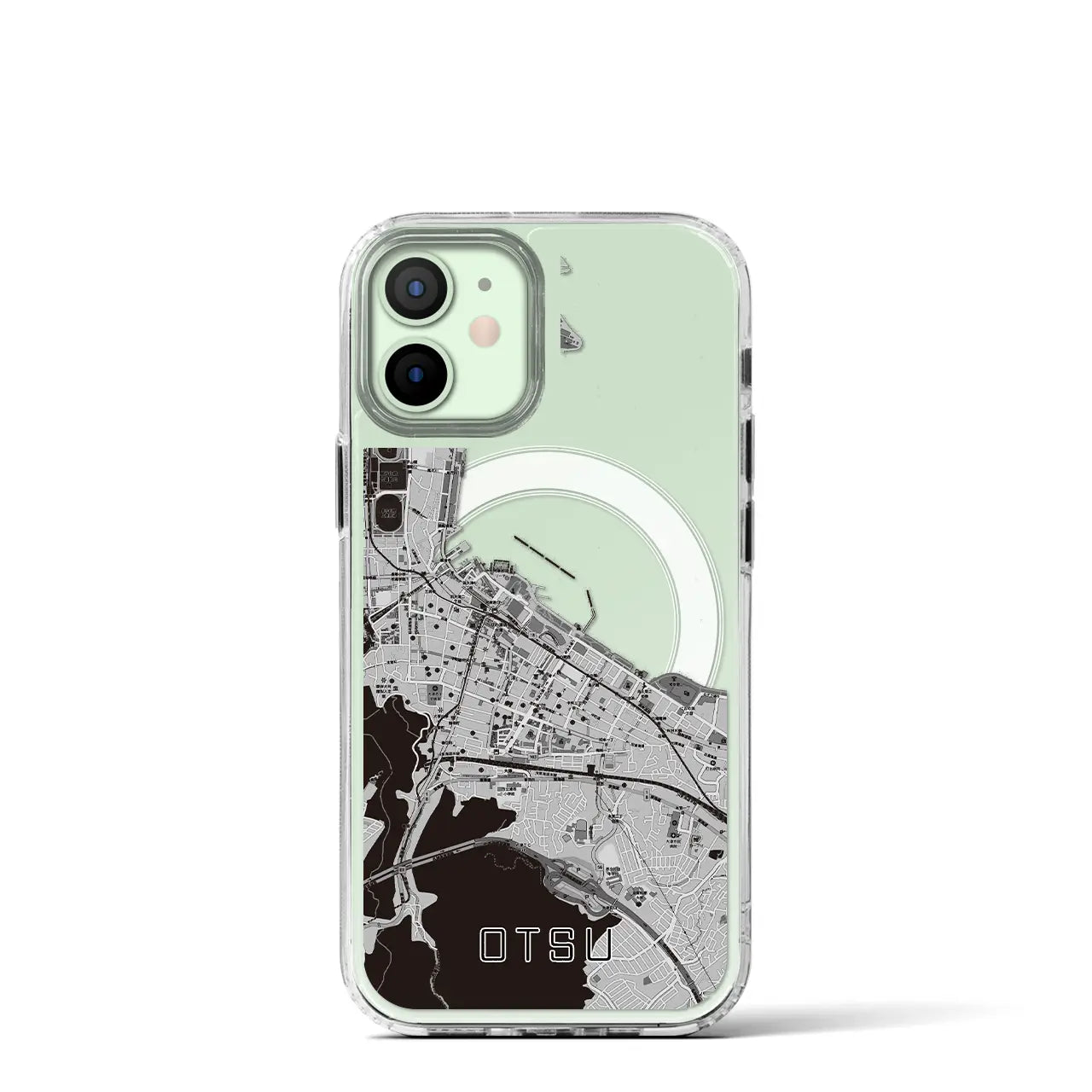 【大津(滋賀県)】地図柄iPhoneケース(MagSafeタイプ)