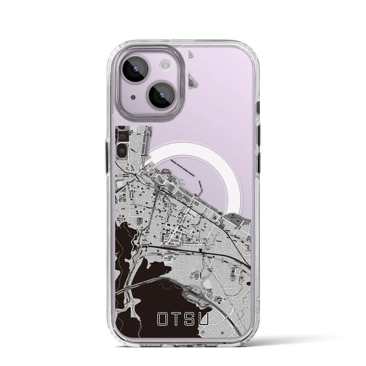 【大津(滋賀県)】地図柄iPhoneケース(MagSafeタイプ)