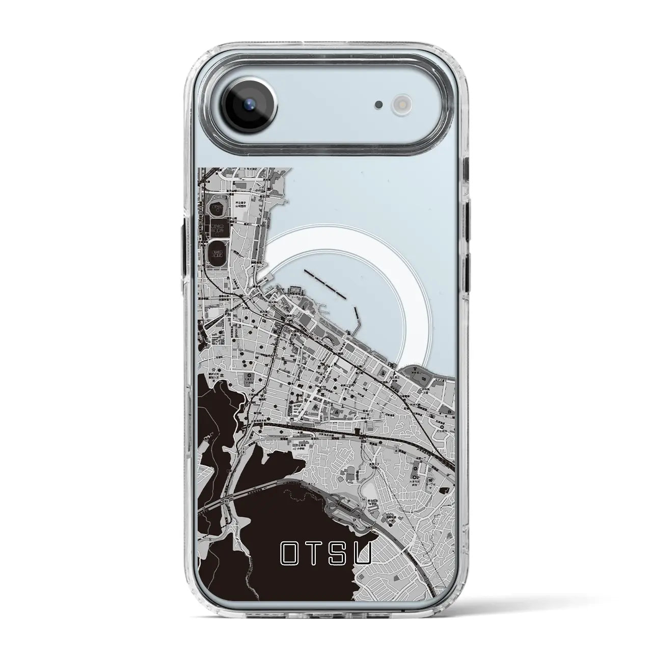 【大津(滋賀県)】地図柄iPhoneケース(MagSafeタイプ)