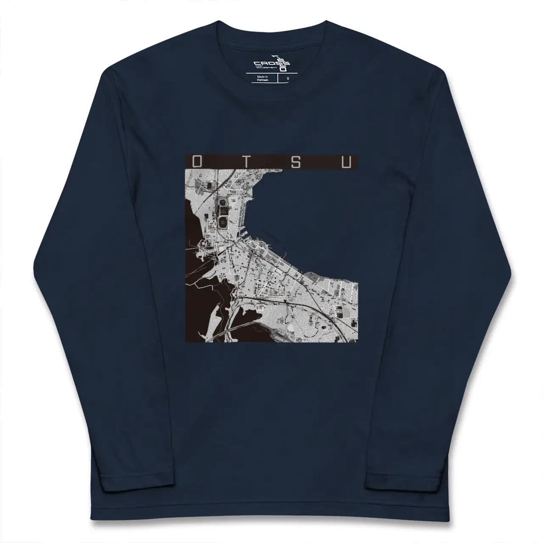 【大津(滋賀県)】地図柄ロングスリーブTシャツ