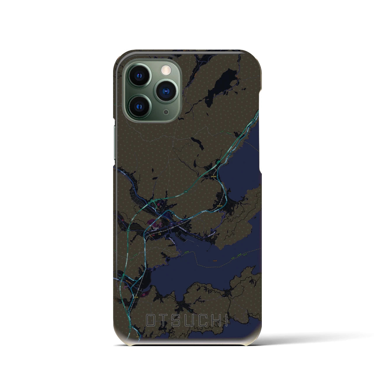 【大槌(岩手県)】地図柄iPhoneケース(バックカバータイプ)