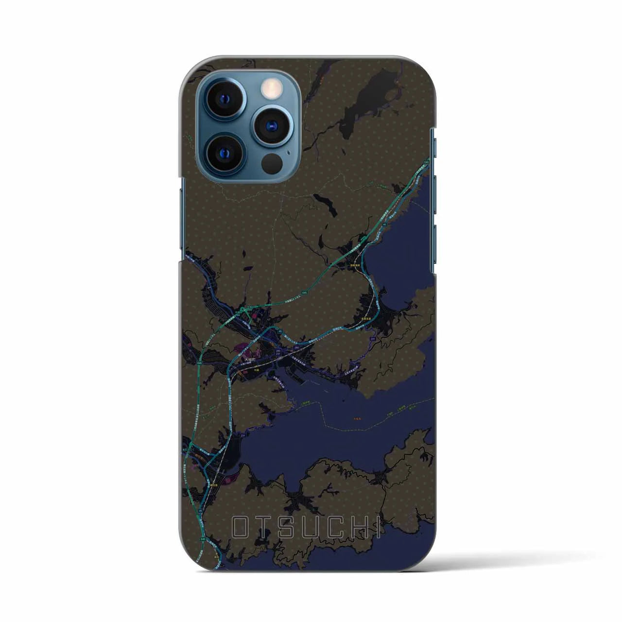 【大槌(岩手県)】地図柄iPhoneケース(バックカバータイプ)