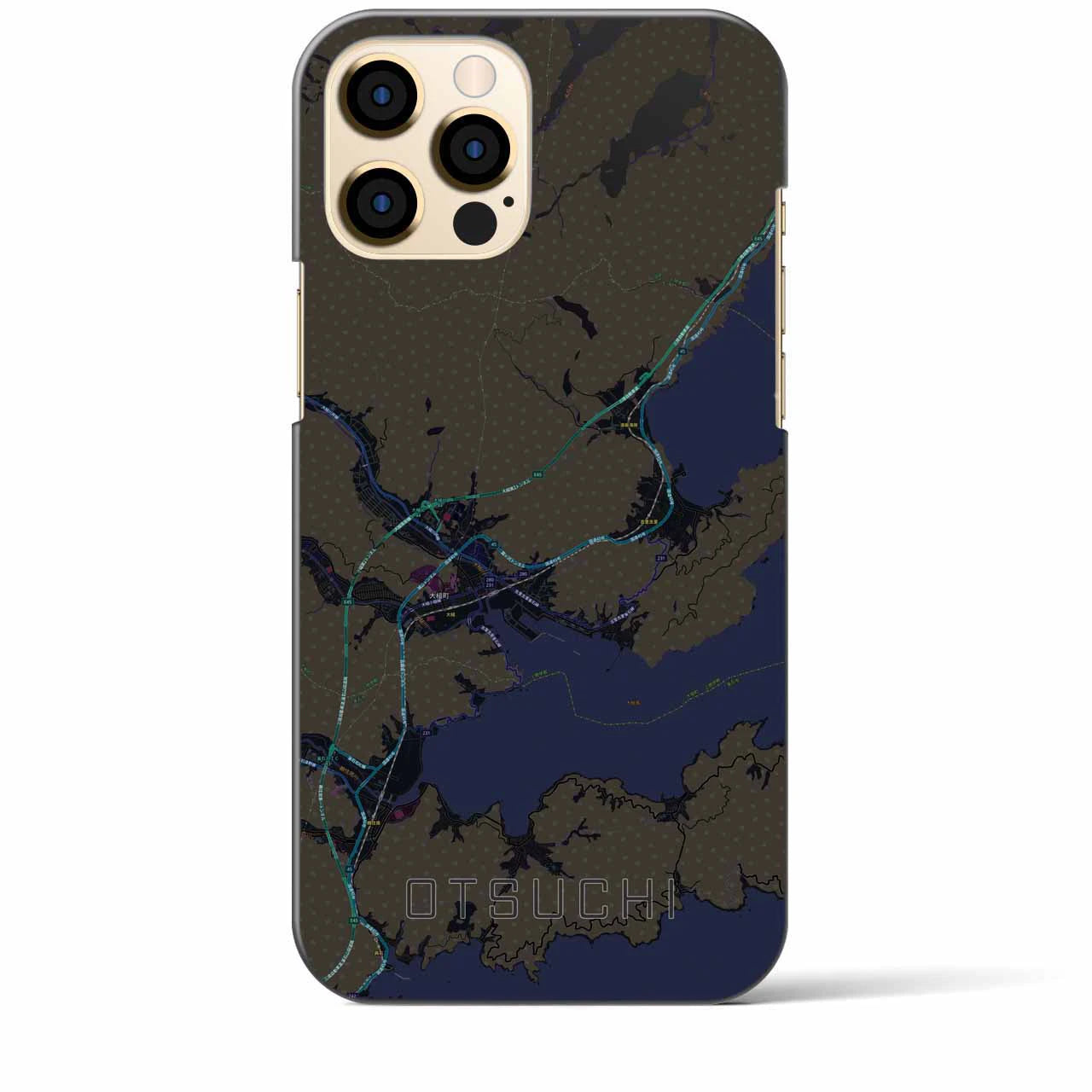 【大槌(岩手県)】地図柄iPhoneケース(バックカバータイプ)