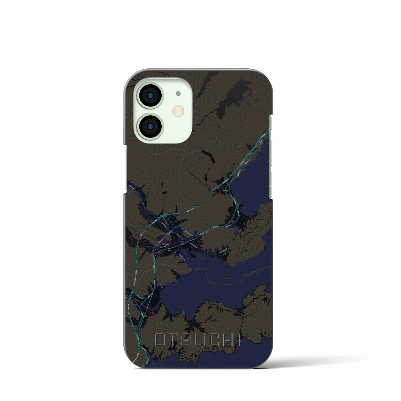 【大槌(岩手県)】地図柄iPhoneケース(バックカバータイプ)