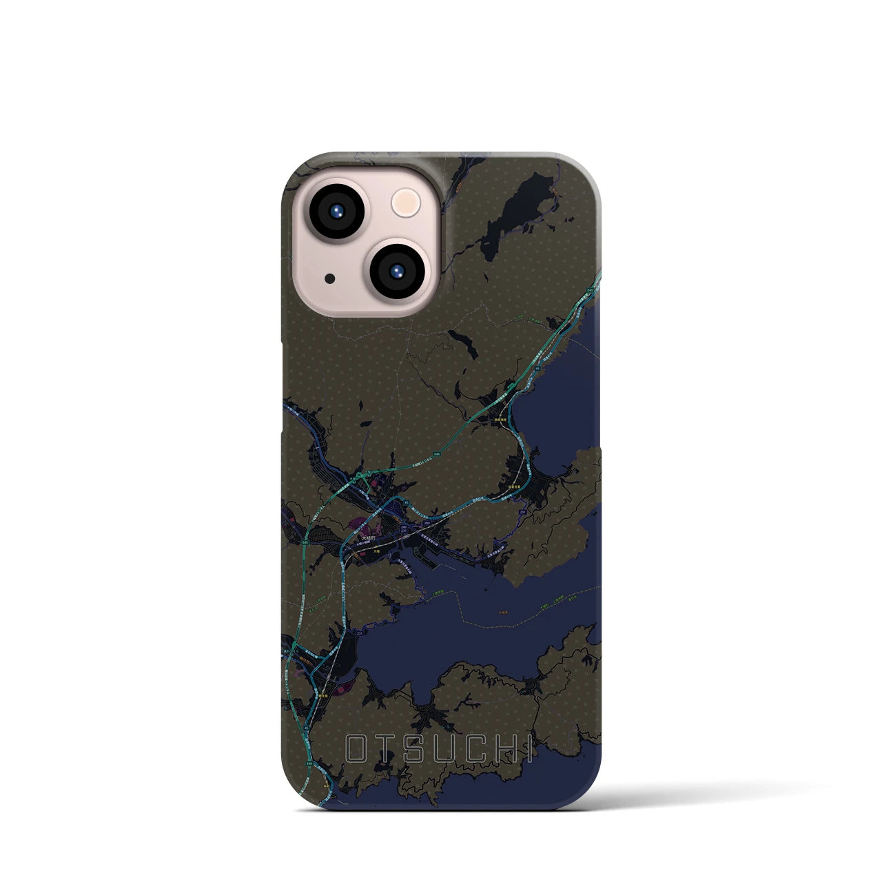 【大槌(岩手県)】地図柄iPhoneケース(バックカバータイプ)