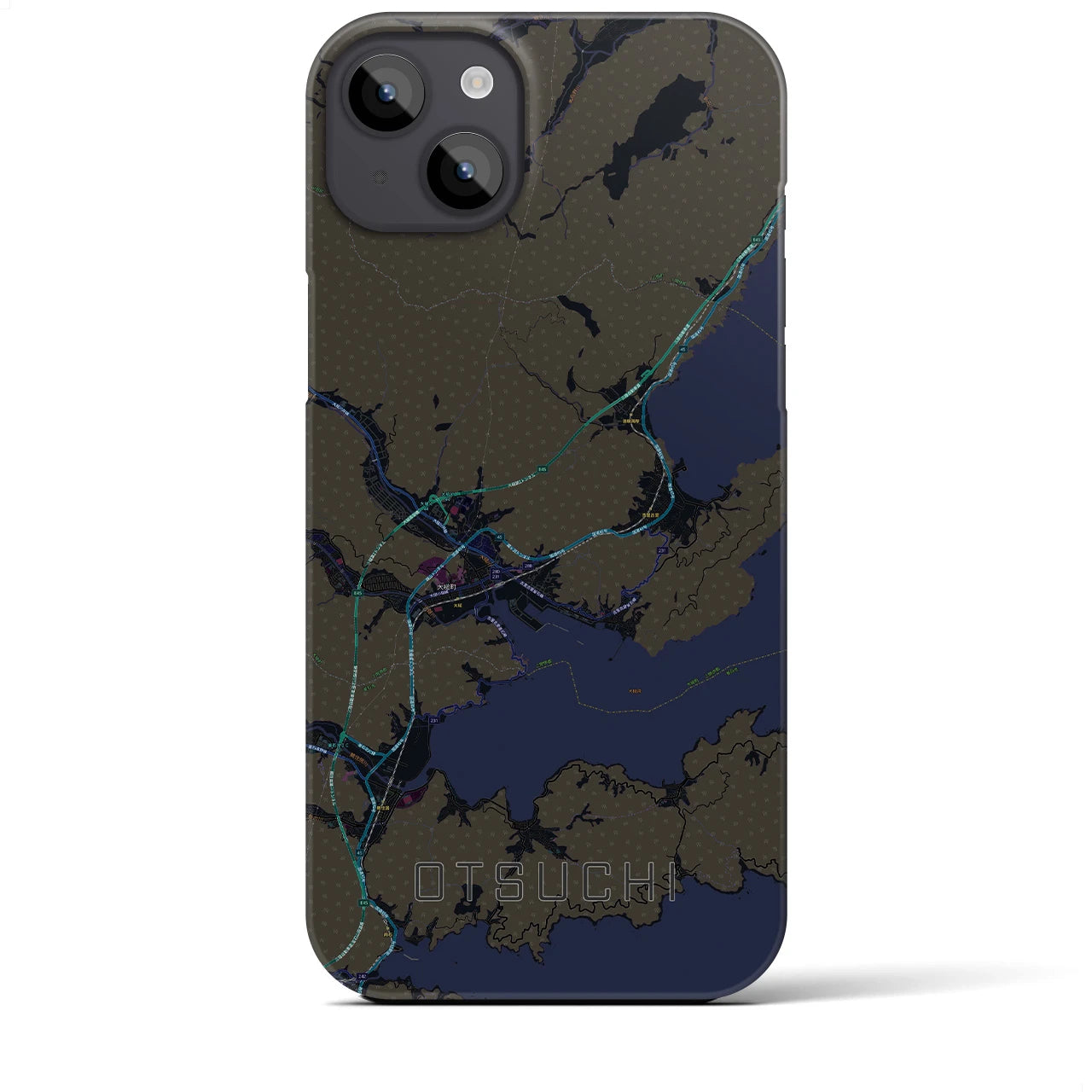 【大槌(岩手県)】地図柄iPhoneケース(バックカバータイプ)