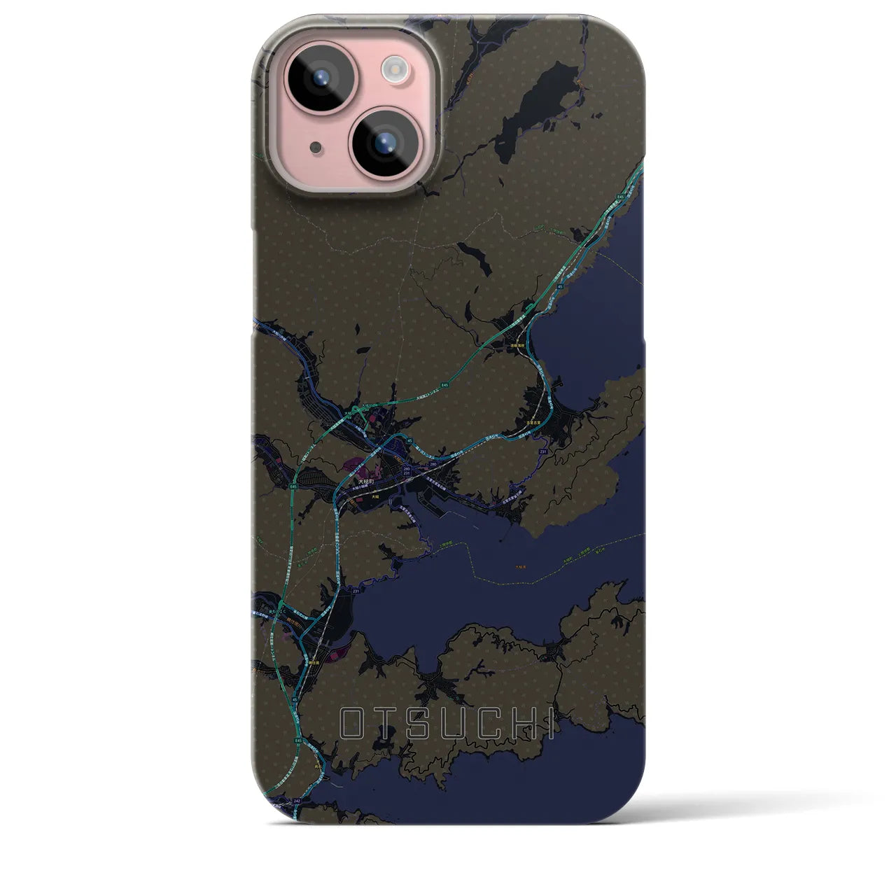 【大槌(岩手県)】地図柄iPhoneケース(バックカバータイプ)