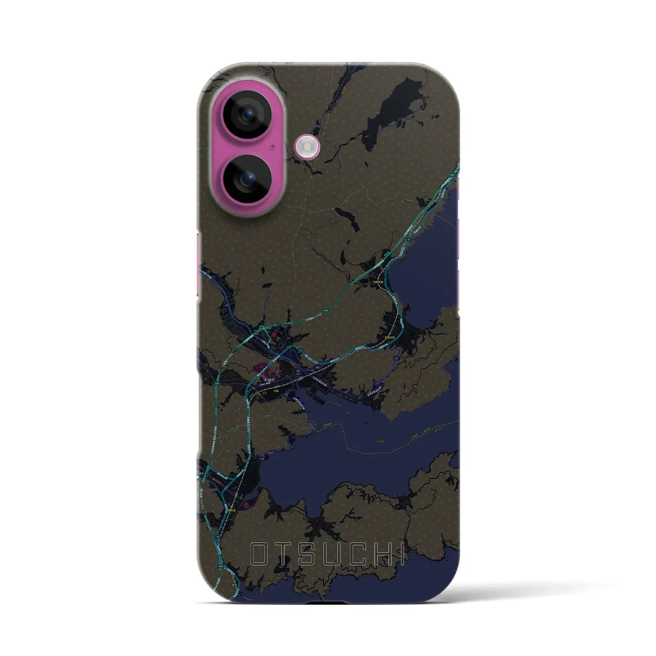 【大槌(岩手県)】地図柄iPhoneケース(バックカバータイプ)