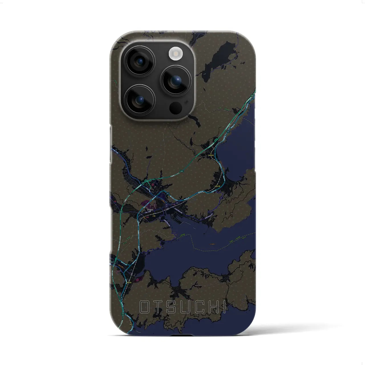 【大槌(岩手県)】地図柄iPhoneケース(バックカバータイプ)