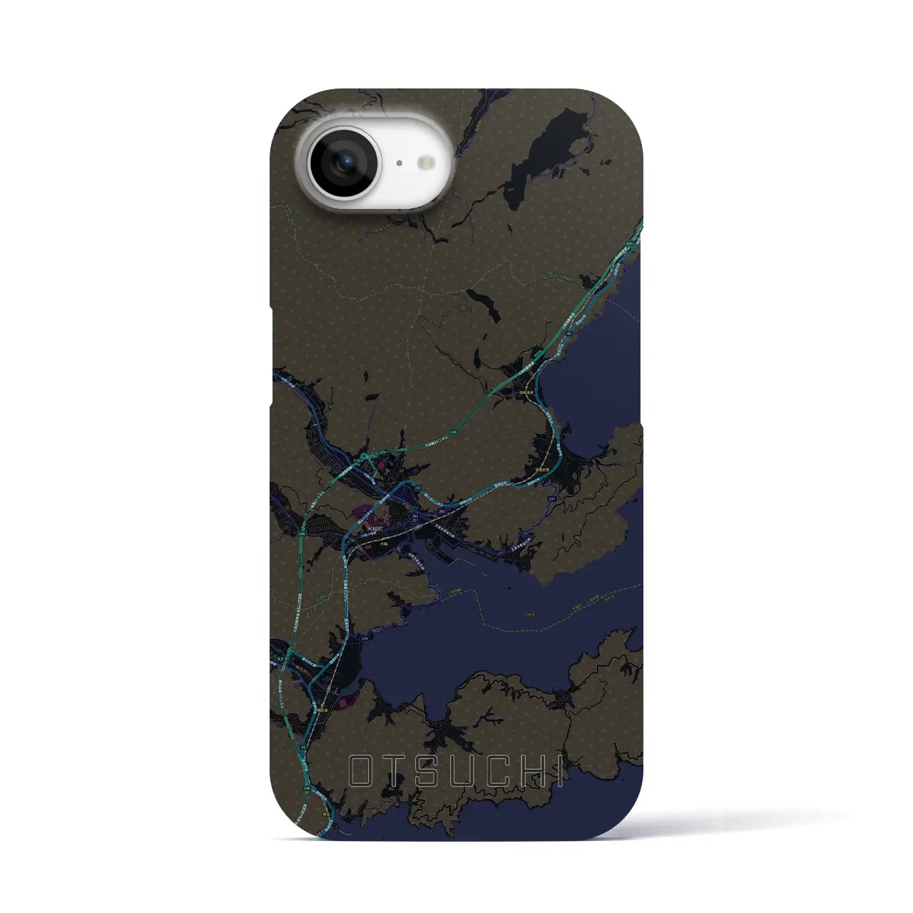 【大槌(岩手県)】地図柄iPhoneケース(バックカバータイプ)