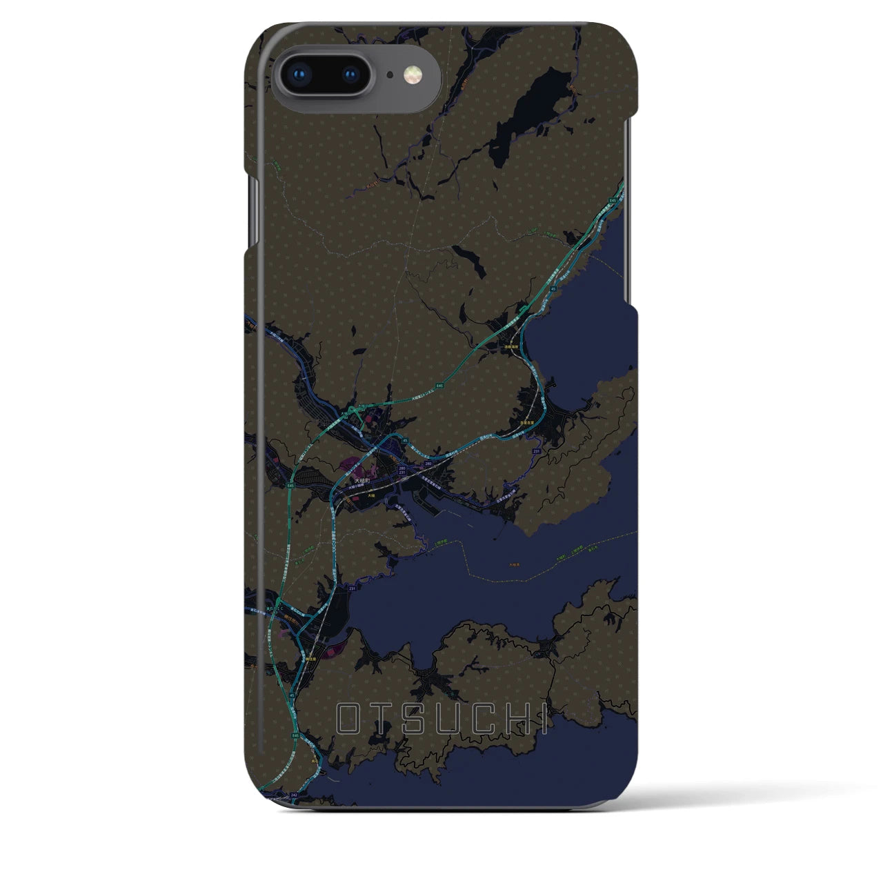 【大槌(岩手県)】地図柄iPhoneケース(バックカバータイプ)