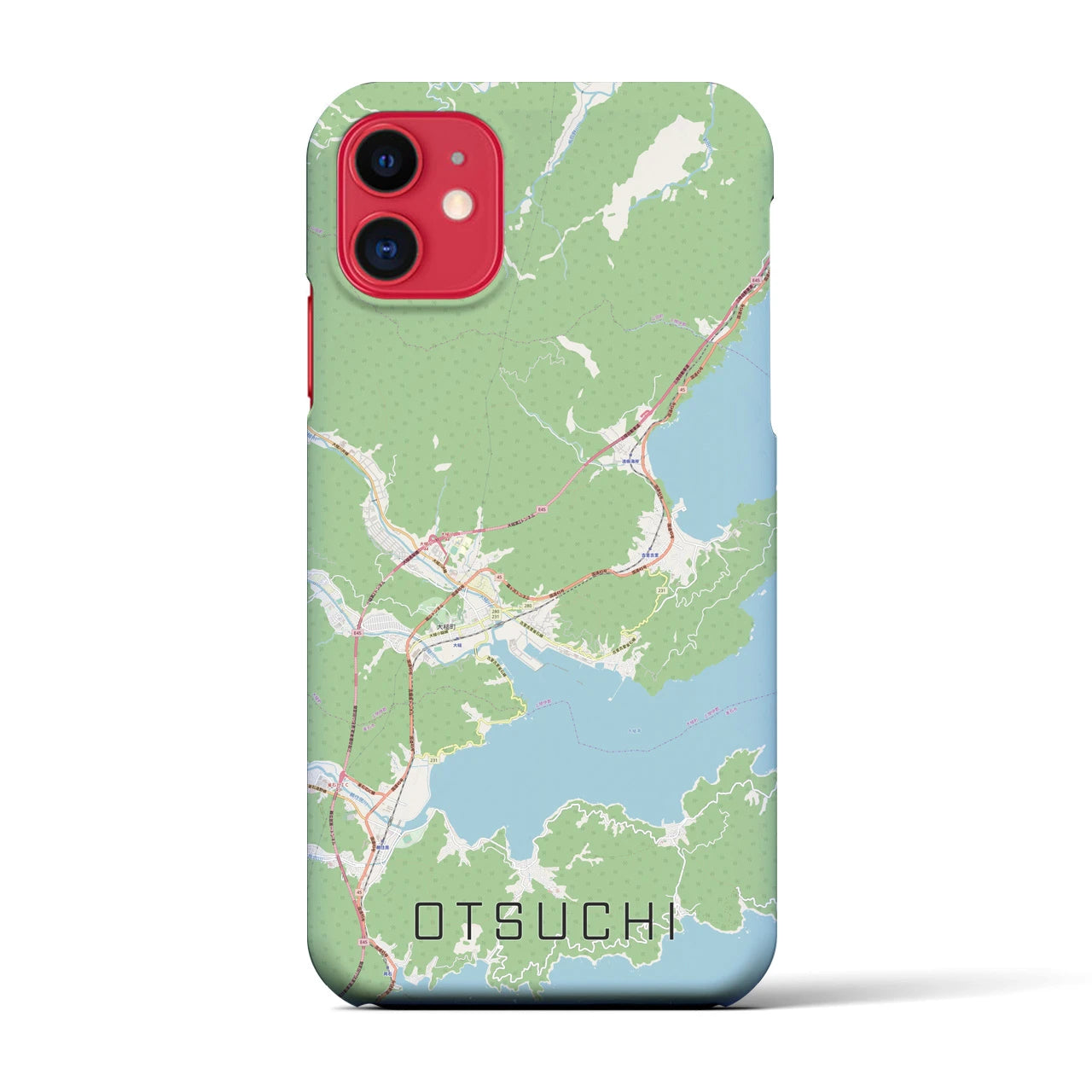 【大槌(岩手県)】地図柄iPhoneケース(バックカバータイプ)