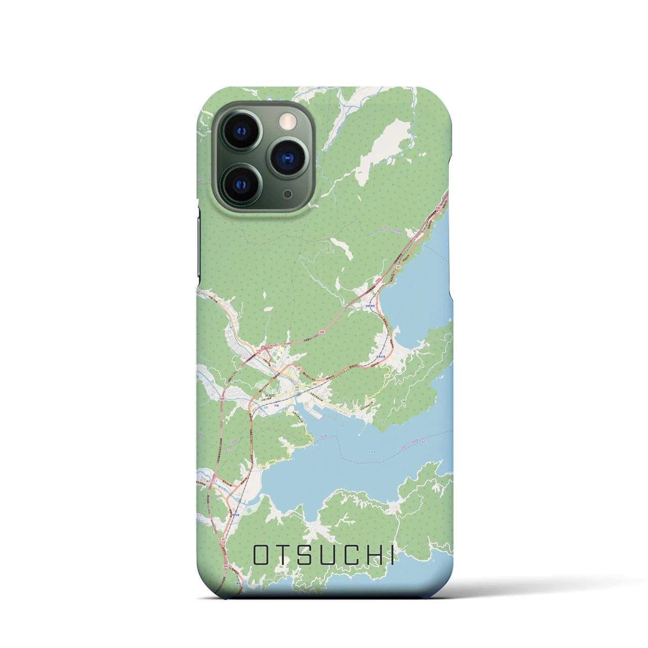 【大槌(岩手県)】地図柄iPhoneケース(バックカバータイプ)