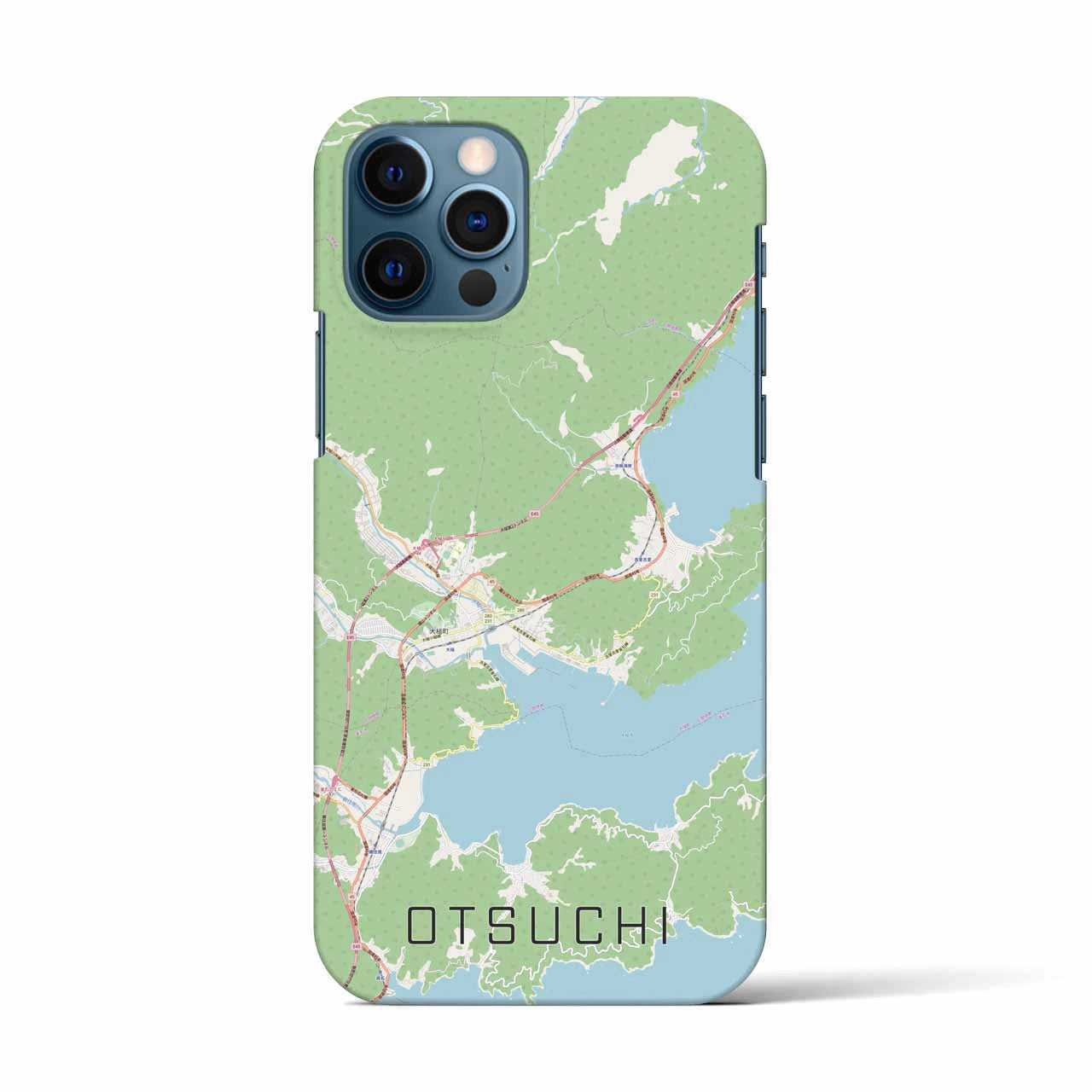 【大槌(岩手県)】地図柄iPhoneケース(バックカバータイプ)