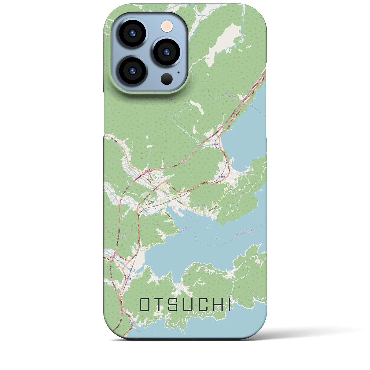 【大槌(岩手県)】地図柄iPhoneケース(バックカバータイプ)