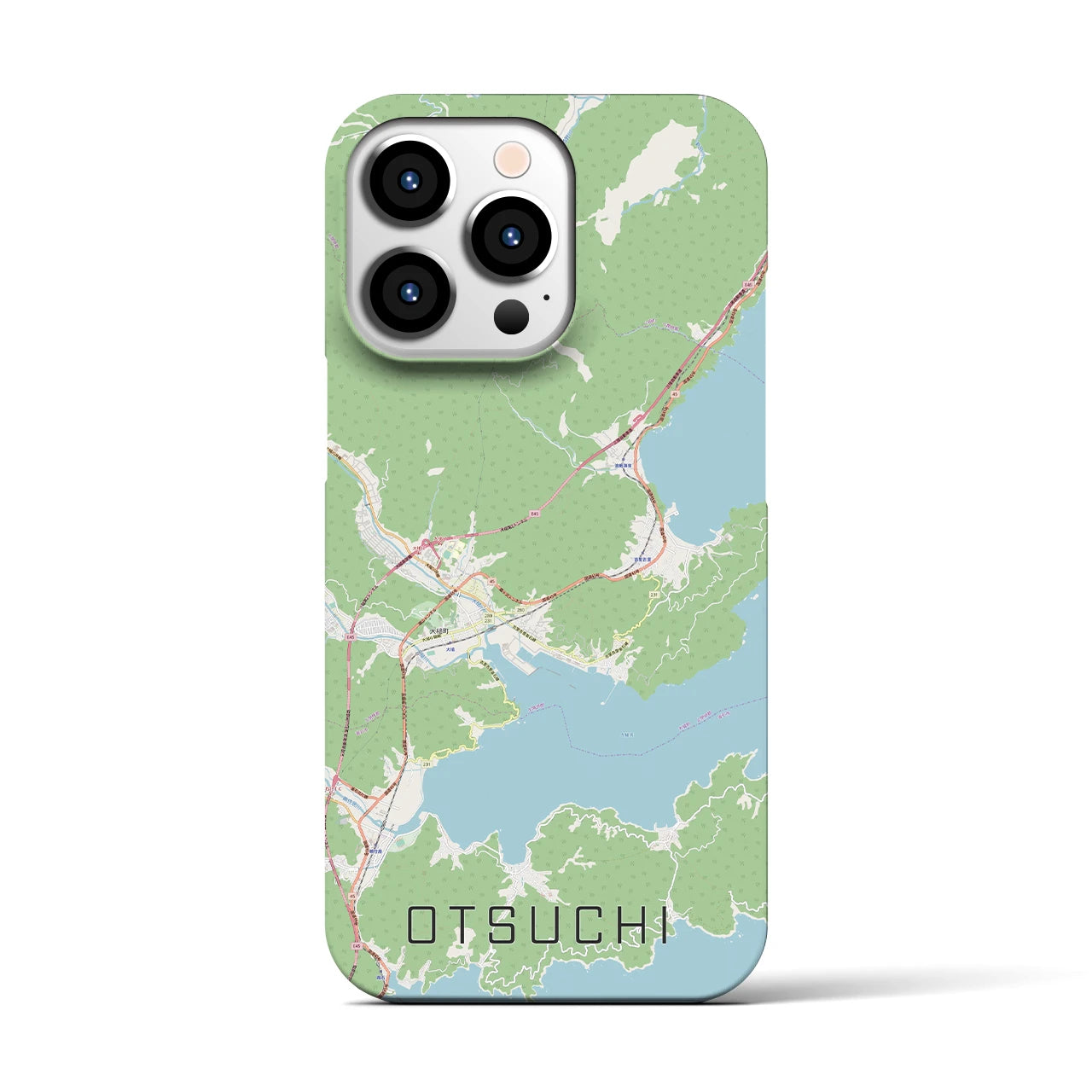 【大槌(岩手県)】地図柄iPhoneケース(バックカバータイプ)