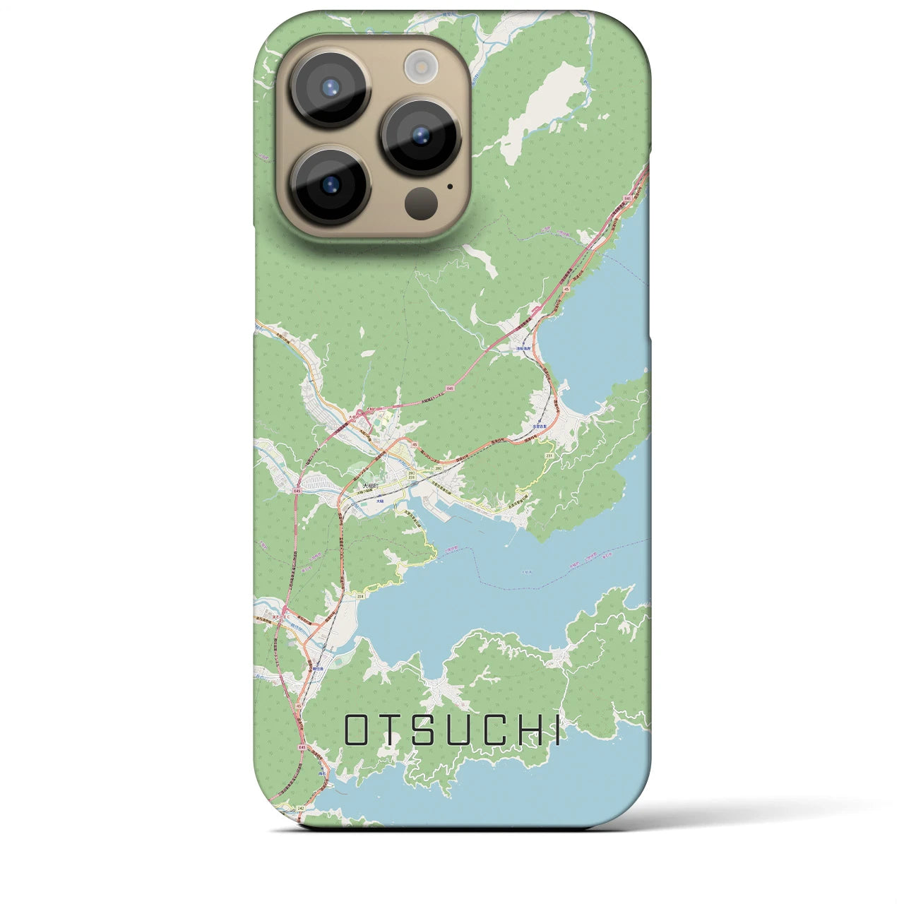 【大槌(岩手県)】地図柄iPhoneケース(バックカバータイプ)