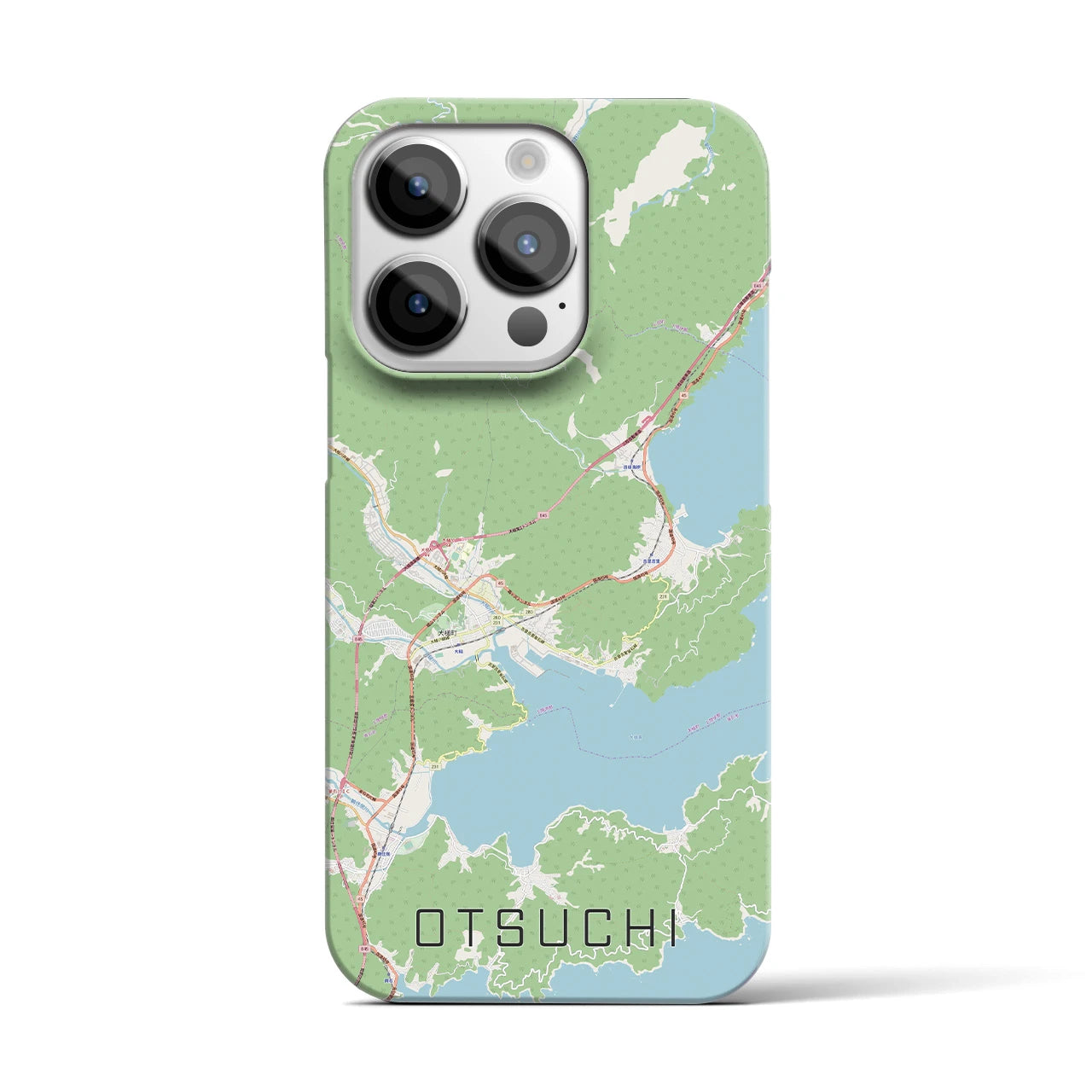 【大槌(岩手県)】地図柄iPhoneケース(バックカバータイプ)