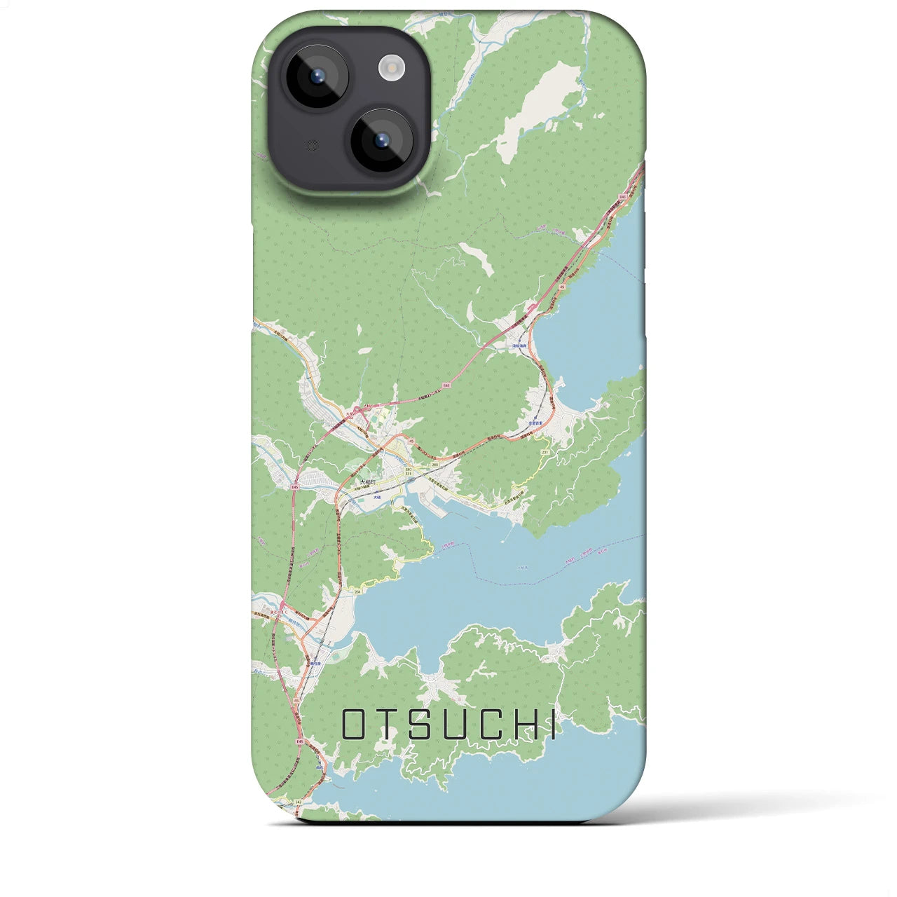 【大槌(岩手県)】地図柄iPhoneケース(バックカバータイプ)