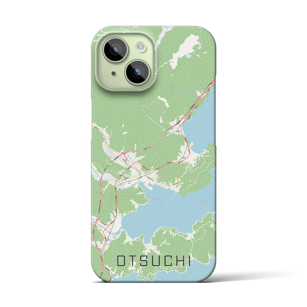 【大槌(岩手県)】地図柄iPhoneケース(バックカバータイプ)